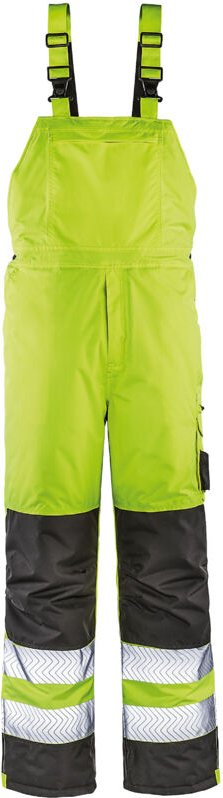 Warn-Winter-Wetterschutz-Latzhose ATLANTA leuchtgelb/grau Größe 5XL