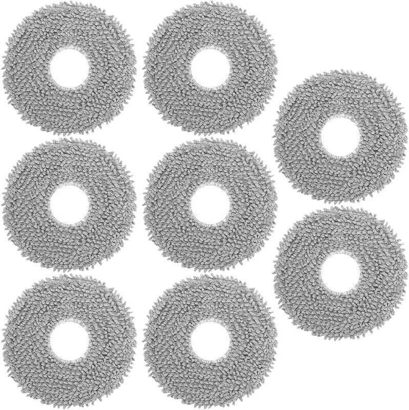 FOREHILL 8 Stück rotierende Ersatztücher für Roborock Q Revo/Qrevo Pro/Qrevo S/Qrevo Curv/Qrevo MaxV, Reinigungstücher f...