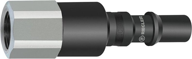 Nippel mit rsv für Kupplungen nw 8, iso 6150 c, Stahl, g 3/8 ig - Riegler