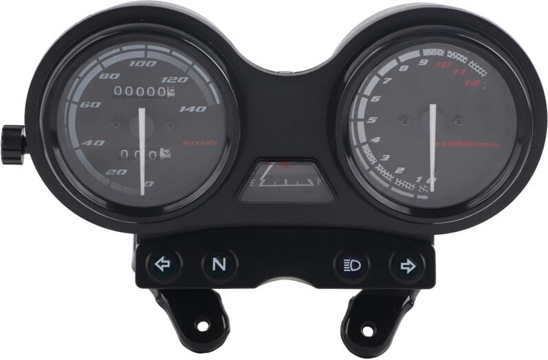 12000 U/min Motorrad-LCD-Kilometerzähler/Tachometer für YBR 125, wasserdichtes LED-Motorraddisplay.