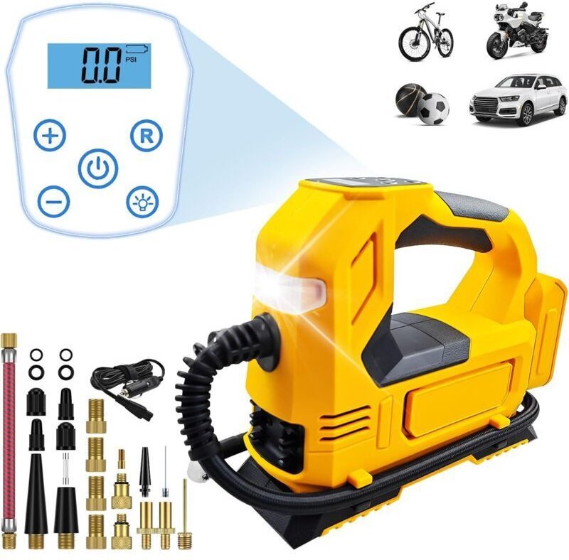 Dewalt 20V Li-Ionen Akku-Luftkompressor, tragbarer Akku, 150 PSI automatische Reifenpumpe