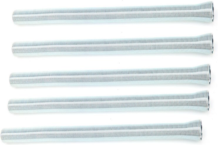 Set mit 5 federbelasteten Stahlrohrbiegern, Zubehör zum Rohrbiegen