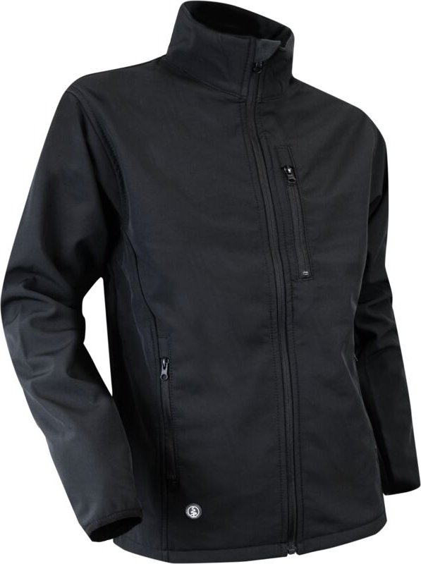 Arbeitsjacke Softshell mit Stehkragen QUARTZ - SCHWARZ M - 3