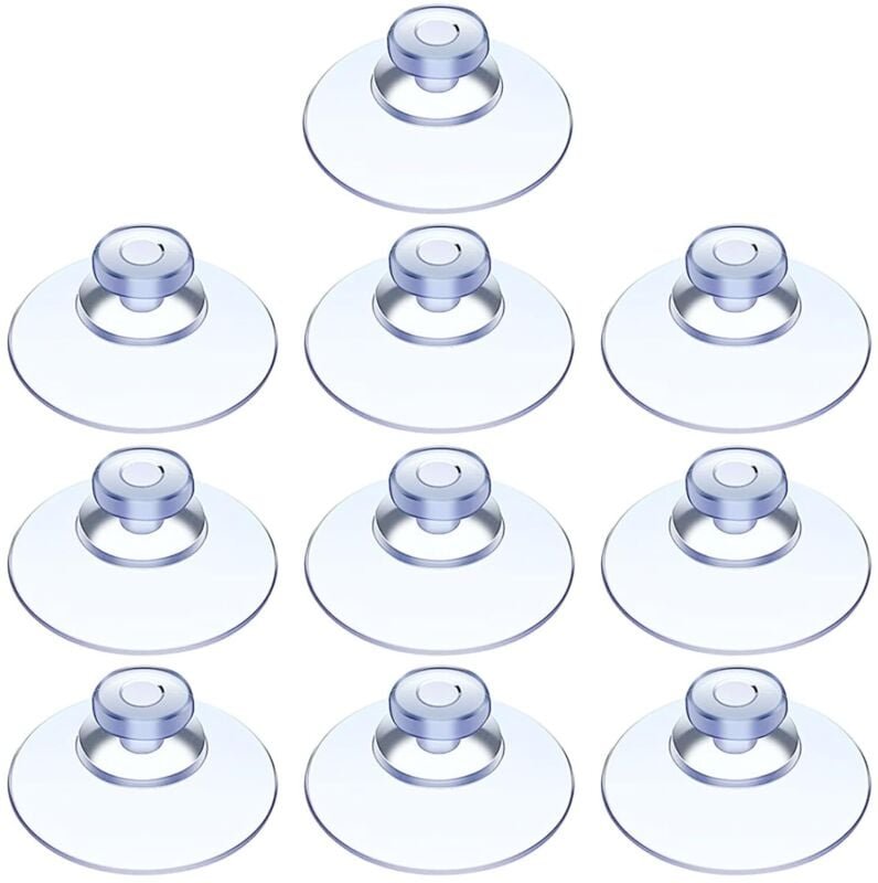 CCYKXA 10 Stück Saugnapf, Glastisch-Saugnapf, Mini-Saugnapf, transparente Saugnäpfe, kleine Saugnäpfe, für verschiedene ...