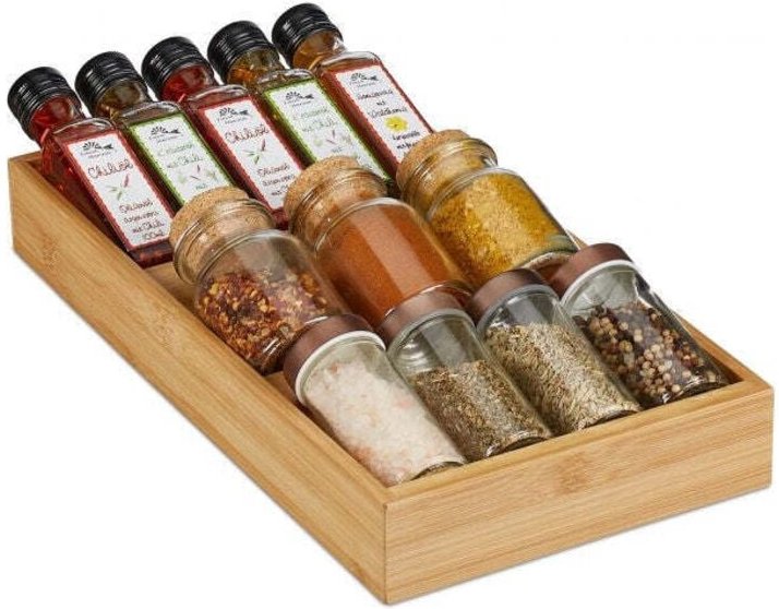 Spice rack for the drawer