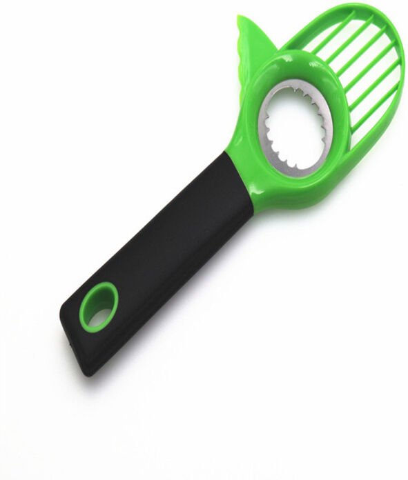 Avocadoschneider Avocado-Schneidewerkzeug Avocado-Entkerner Multifunktionaler Avocadoschäler mit Griff, Avocadoschoner f...