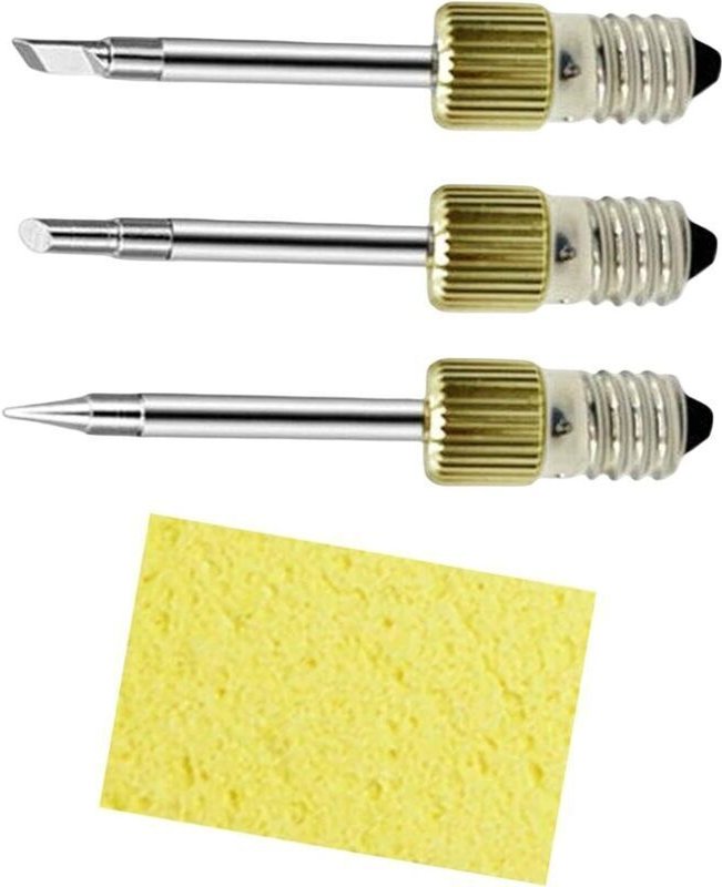 3 Stück widerstandsfähige Lötspitzen, kabelloser USB-Lötkopf, Reparatur-Lötspitzen E10 mit professionellem Gewinde