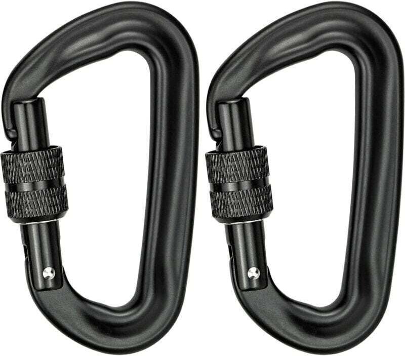 Stück 12 kN (1200 kg) Kletterkarabiner, robuste D-förmige Aluminiumkarabiner mit Verriegelung für Yoga-Hängematten, Scha...