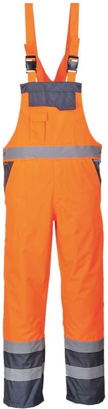 Ungefüttertes Kontrasthemd Orange/Marine 4XL