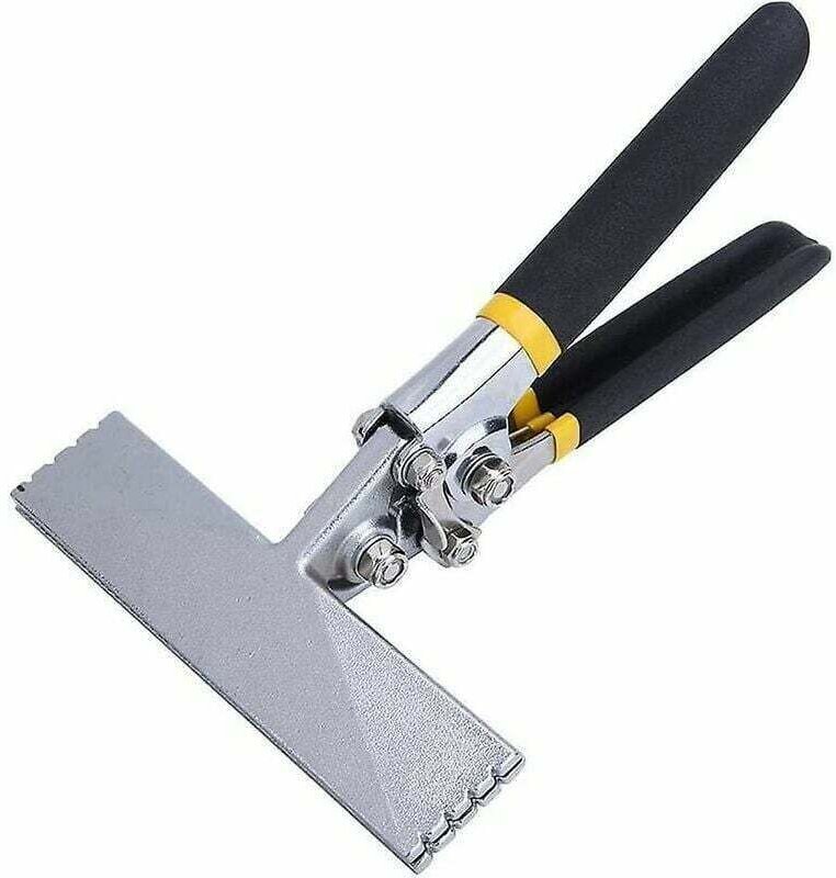 Pince à sertir pour tôles robuste et résistante à la rouille, pince à sertir manuelle avec garantie à vie, tige droite d...