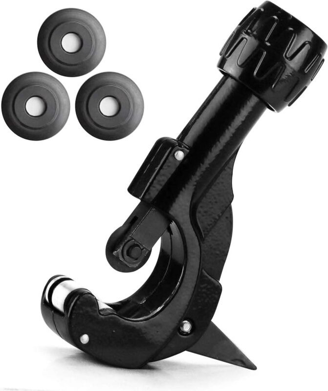 Ersandy - Rohrschneider Rohrschneider mit 3 Ersatzrädern und Entgratungsklinge für ø 3-35 mm / 1/8' - 1 3/8' Rohre aus K...