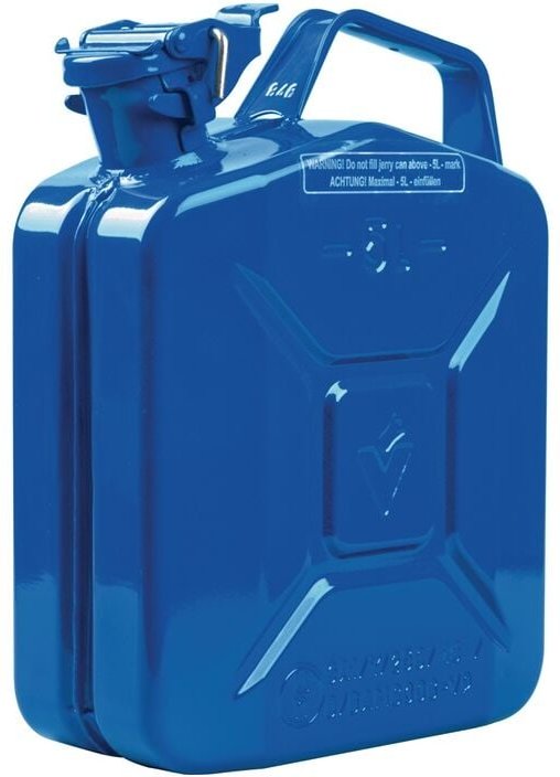 Kraftstoffkanister 5l Signalblau ral 5005 Stahlbl.0,9mm L230xB120xH310mm