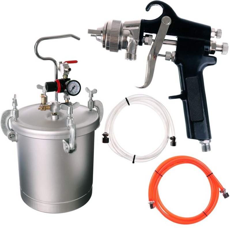 Farbpistole, Spritzpistole, 10l Tank, Lösungsmittel