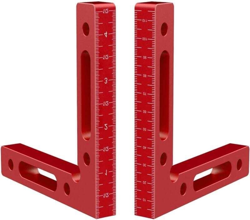 Stück 90-Grad-Positionierwinkel aus Aluminium, 12 cm x 12 cm, rechtwinklige Klemme für Holzbearbeitungswerkzeuge, Bilder...