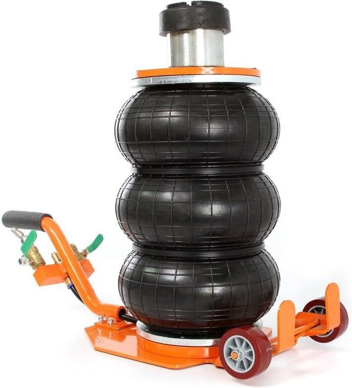 BJC Pneumatischer Kurzheber 3,5 t - kompakt, mit Adapter, ideal für Werkstatt