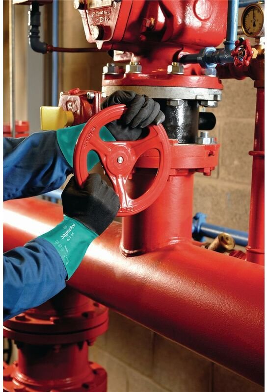 Ansell - Chemiehandschuh AlphaTec 58-270 Gr.8 grün/grau en 388,EN 374,EN 1149 Kat.III