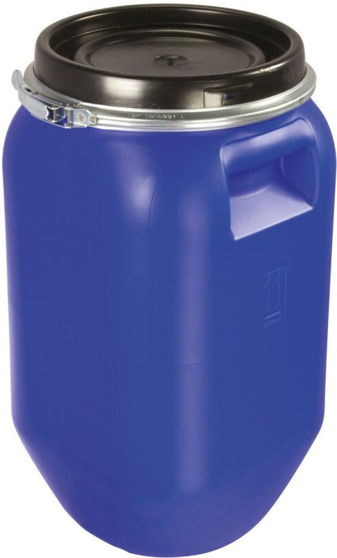 1 Maischefass 30 l Blau, Mit Deckel + Eisenring, Lebensmittelqualität - Sonstiges