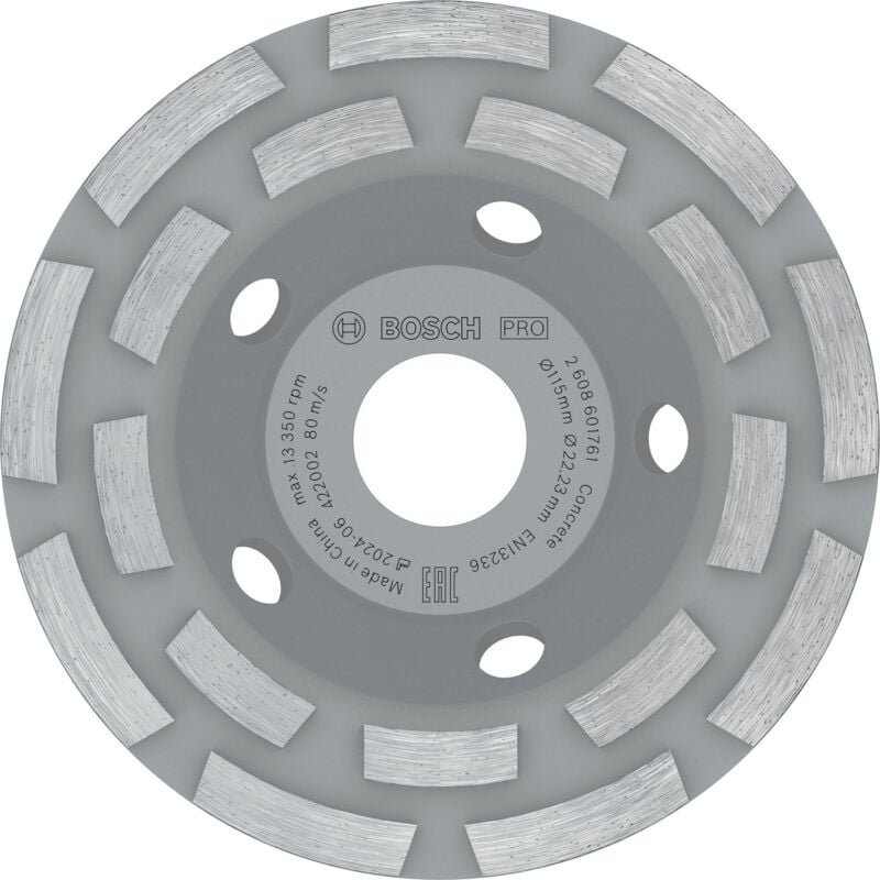 Bosch - Zubehör - Diamantschleifscheibe für Beton 115x22,23 mm 2608601761