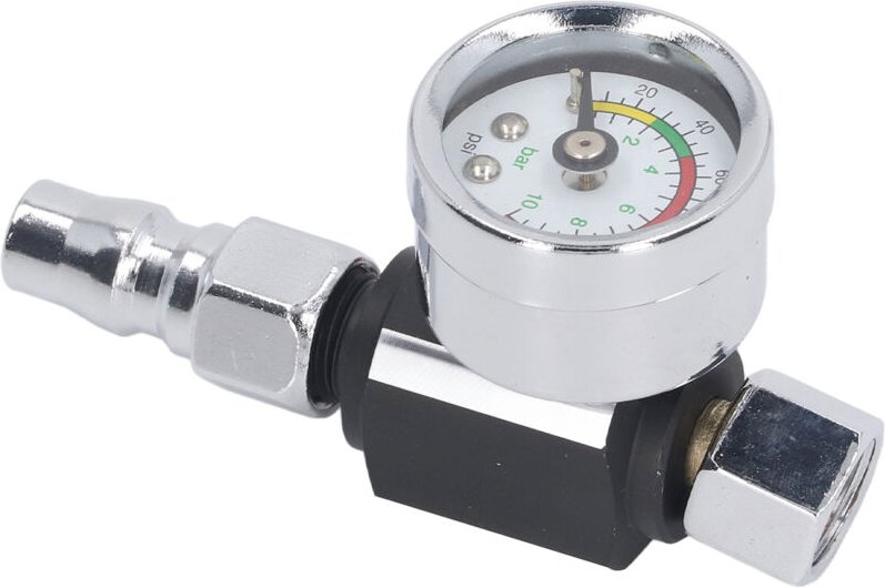 Fockety Luftdruckregler, G1/4 Zoll Lufteinlass aus Metall und Kunststoff, Bereich 0 bis 10 bar, gute Abdichtung, einfach