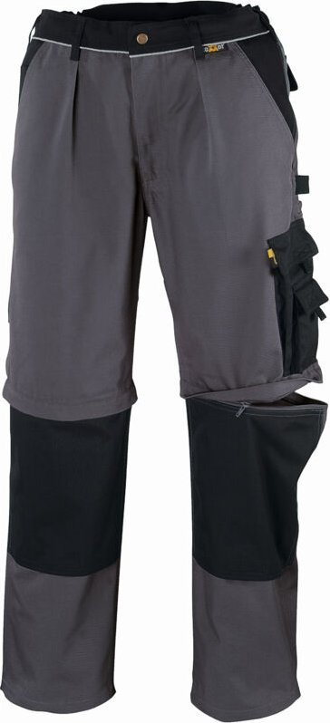 Canvas (320 g/m) 2-in-1 Bundhose TOBAGO grau/schwarz Größe 110