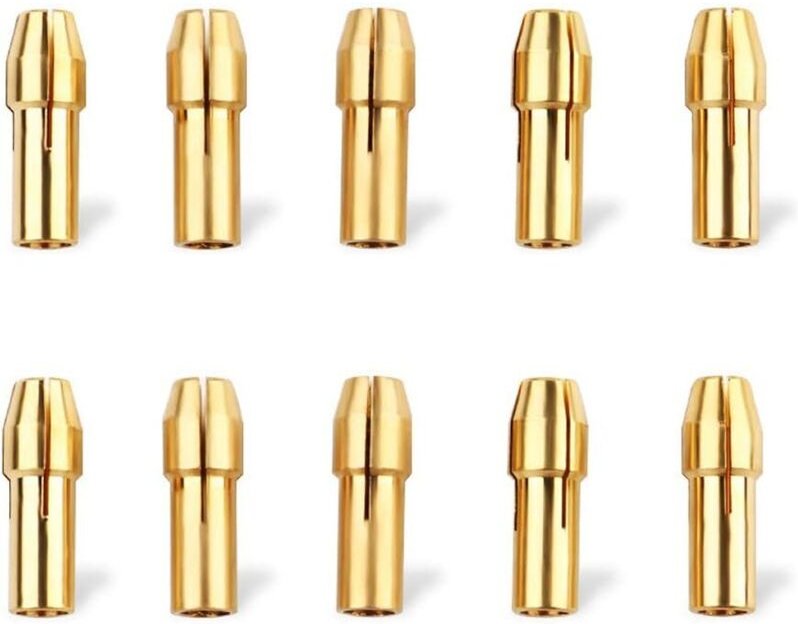 10 Stück 4,8-mm-Bohrfutter, Messing-Spannfutterschaft, Präzisions-Messingfutter, Mini-Spannzangenfutter, Spannfutter 0,5...