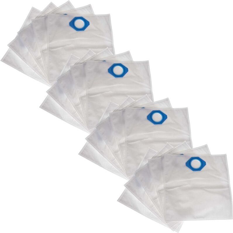 vhbw 20x Staubbeutel Ersatz für Nilfisk 107418525, 5715492194087 für Staubsauger - 39cm x 40cm Weiß