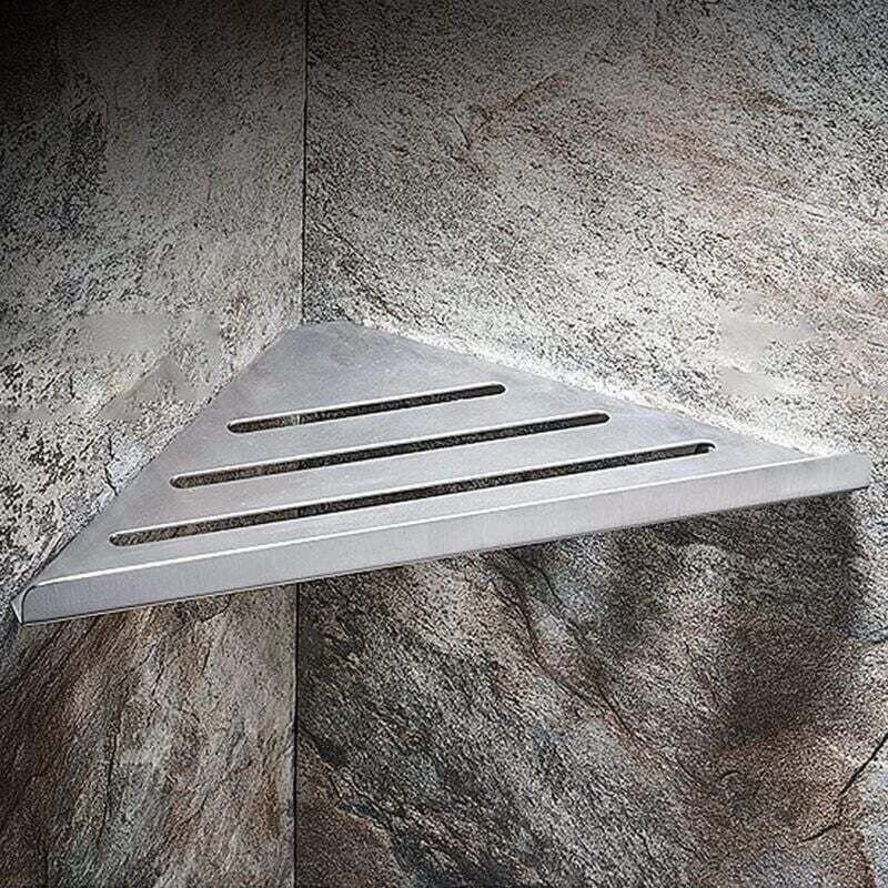 Eckregal fürs Badezimmer – Eckregal ohne Bohren – Duschablage – Duschorganizer – Edelstahl – Wandmontage