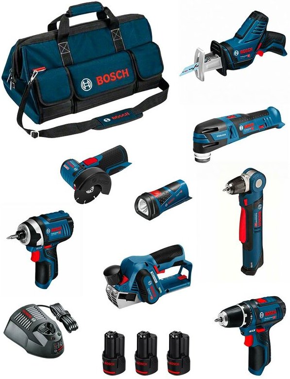 Kit BMKB8-28ED3 (GSR12V-15+GDR12V-105+GWB12V-10+GWS12V-76+GOP12V-28+GSA12V-14+GLI12V-80+GHO12V-20+3x2,0Ah+GAL1230CV+HDBA...