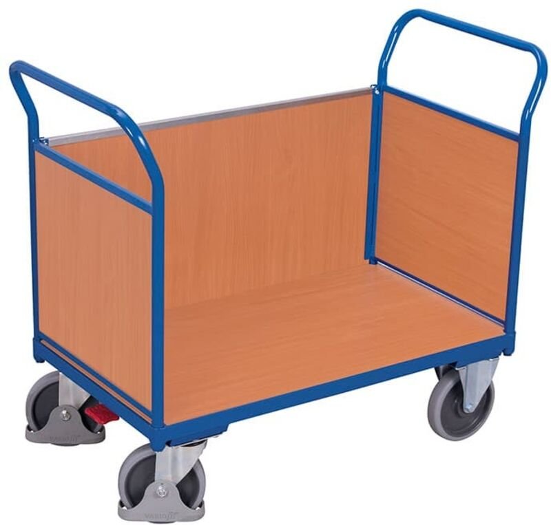 VARIOfit Dreiwandwagen mit Holzwänden 1000x675mm