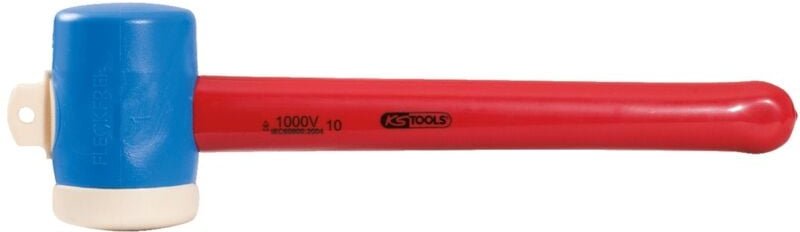 Kunststoffhammer mit Schutzisolierung, Kopf Ø 55mm