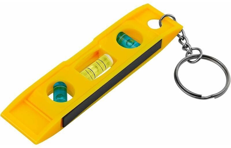 3-Wege-Mini-Wasserwaage mit Schlüsselanhänger und Magnetstreifen, leicht zu transportieren, einfach zu bedienen, hauptsä...