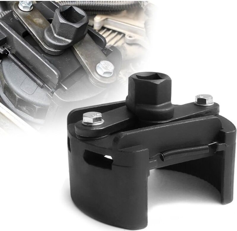 Universeller Ölfilterschlüssel 60–80 mm, verstellbar ab 12,5 mm, Ausbauwerkzeug für kleine und mittelgroße Ölfilter