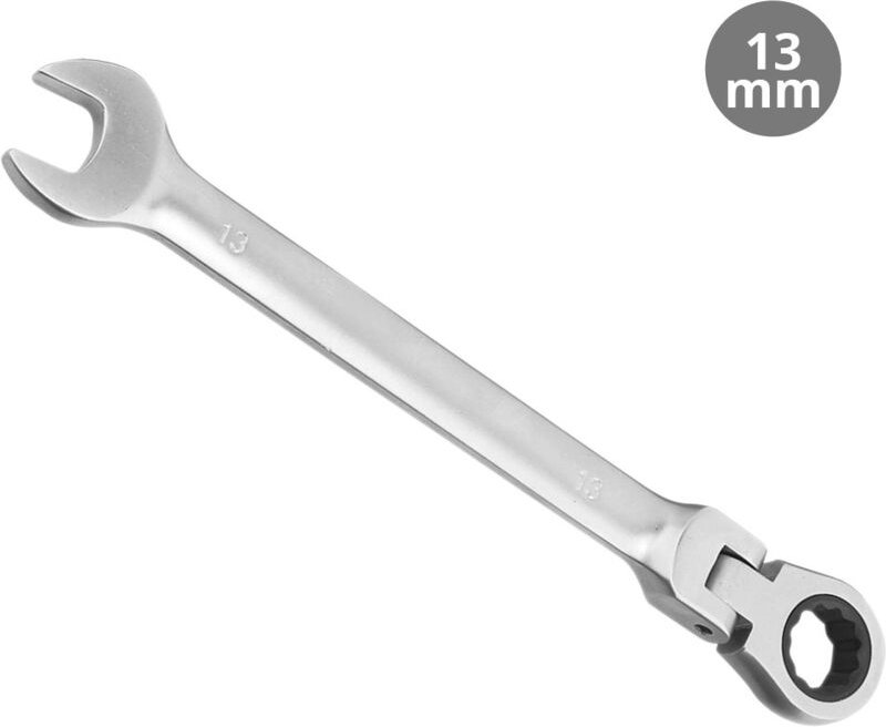 Thumbnail - Ring-Maulschlüssel mit Gelenkratsche cr-v 13 mm