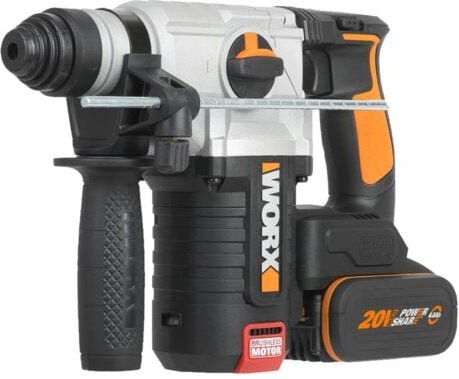 WORX WX380.1 Bohrhammer mit 4,0-Ah-Akku und Ladegerät