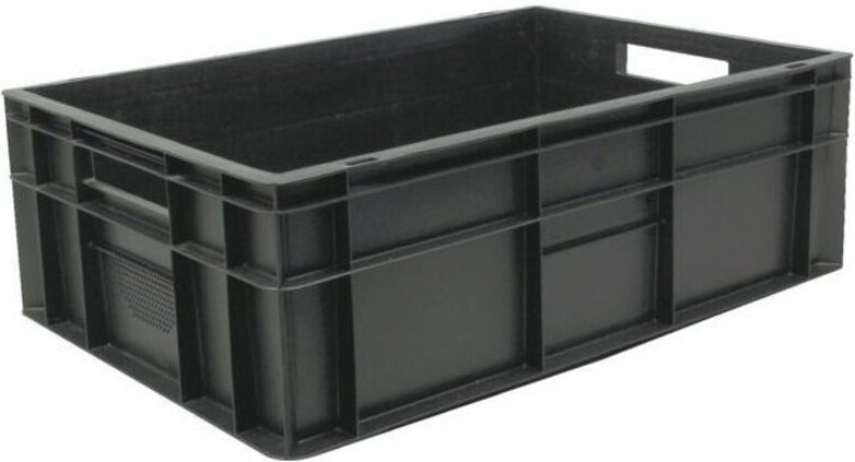 Durchlässiger Transportbehälter Grau 60 x 40 cm H 20 cm - 40 Liter