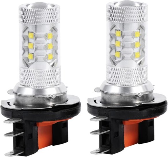 2 PCS 80W H15 LED-Lampen für Autoscheinwerfer, für Audi BMW, weiß