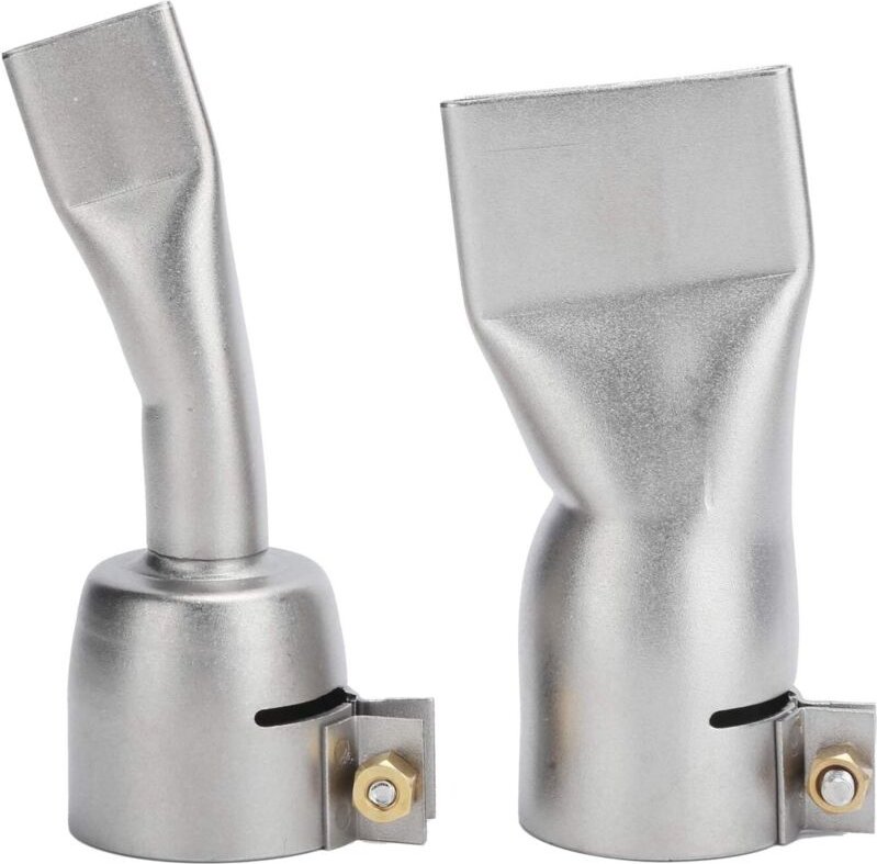 Flache Schweißdüse, 2-teilig, Edelstahl, für Heißluftschweißgeräte und -maschinen