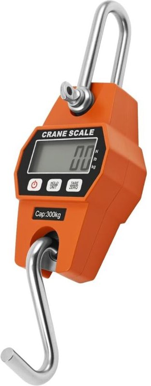 Digitale Hängewaage 300 kg Kofferwaage mit Haken, LB/Kg Gepäckwaage Digital mit LCD-Bildschirm, Fischwaage Analog Hakenw...