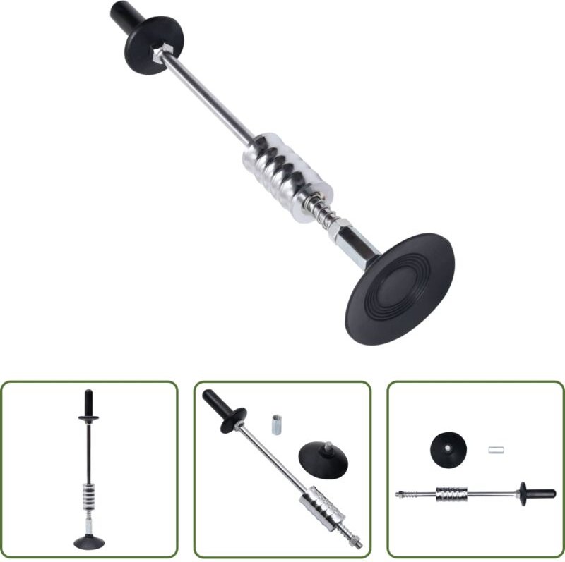 vidaXL Dellen entfernen - Gleithammer mit Saugnapf 59 cm Kohlenstoffstahl