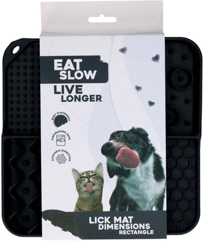 Mae der leckmatte eat slow live longer rechteckig grau