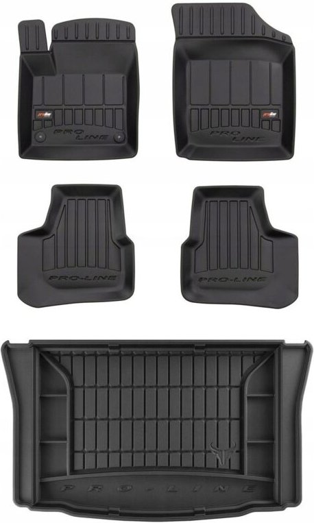 SET 3D Gummimatten Seat Mii HB 2011-2019 d