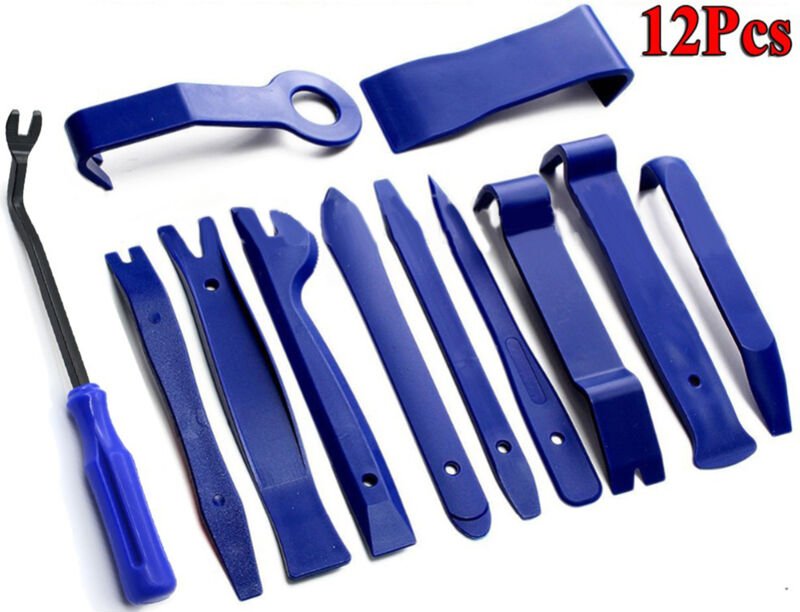 lyrlody Werkzeugset zum Entfernen von Autoverkleidungen (12-teilig mit PE-Beutel).