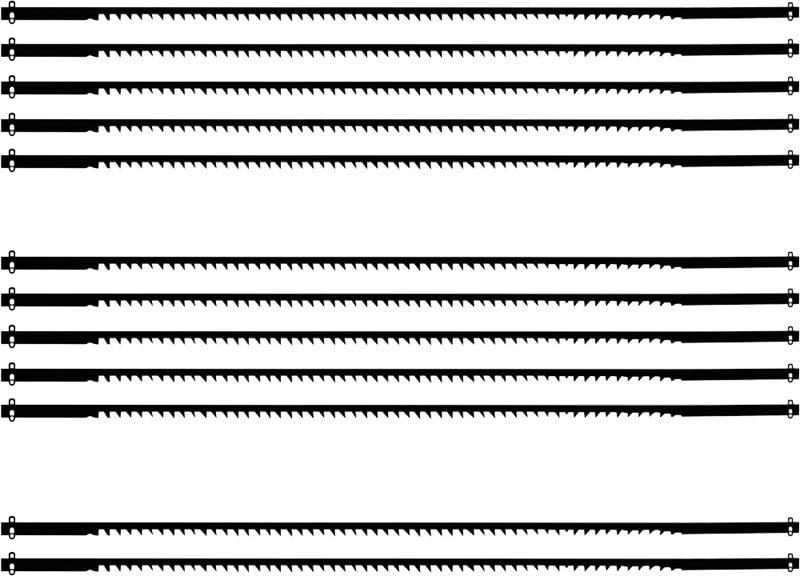 Proxxon - Sägeblätter mit Querstift für Holz Gegenzahn, normal verzahnt, 12 Stück