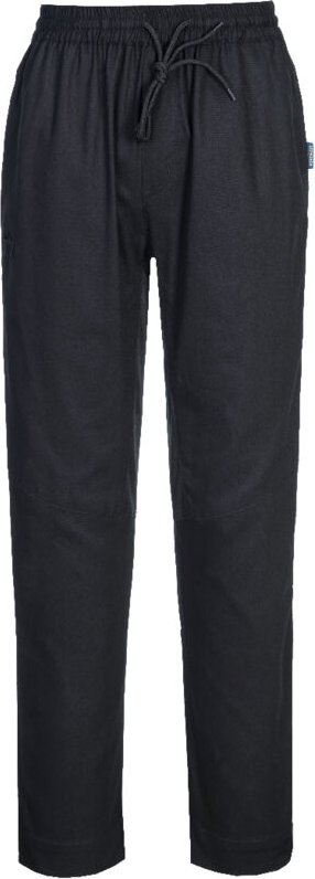 Kochhose aus Baumwoll-Maschenware - Größe L - Schwarz - Portwest