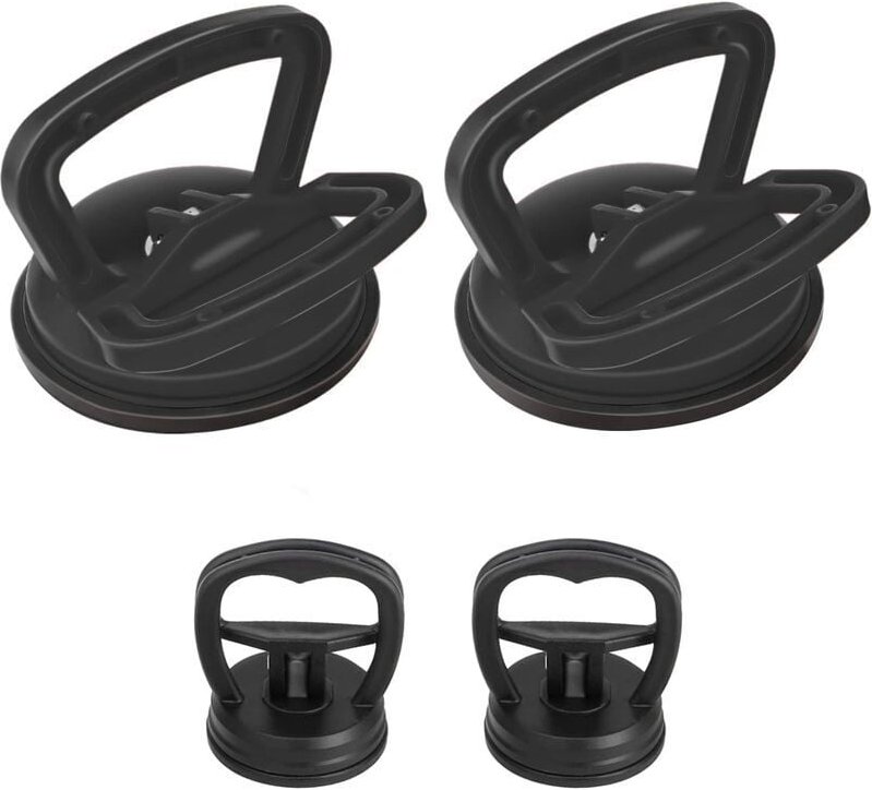 4-teiliges Set extrem leistungsstarker Saugnäpfe zur Reparatur von Karosseriedellen und zum Anheben von Tablet-, Compute...