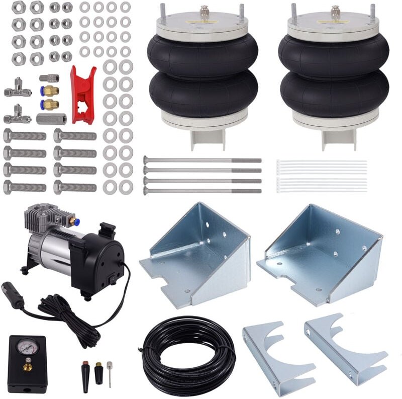 2X Luftfeder Hinten mit 12 V Kompressor Kit for Iveco Daily 35S 35L 2006-2014