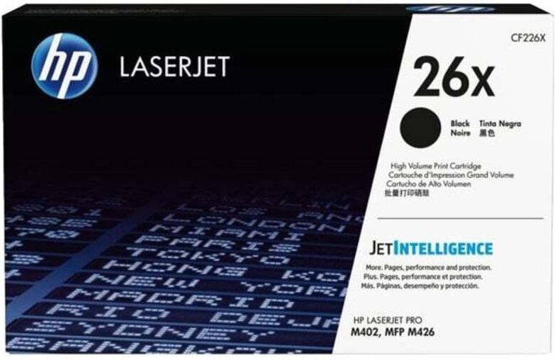 Hewlett packard - hp 26x toner black hc lj pro m402/ m427 cf226x, kapazität: 9.000s - cf226x - 0889296531678