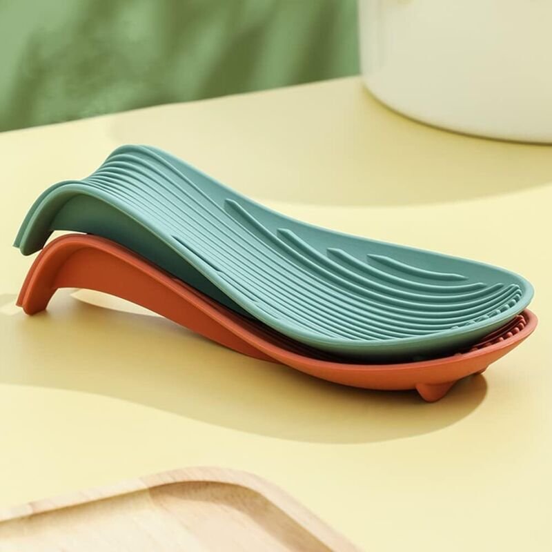 Silikon-Löffelablage, Küchenutensilienständer, hitzebeständiger Löffelständer, Löffelmatte, Löffelmatte für Haushaltsküc...