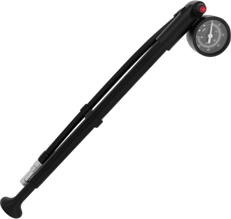 Dämpferpumpe 300 PSI Fahrradpumpe mit Manometer, 360° Drehbarer Schlauch, Mini Federgabelpumpe Fahrrad Stoßdämpfer Pumpe...