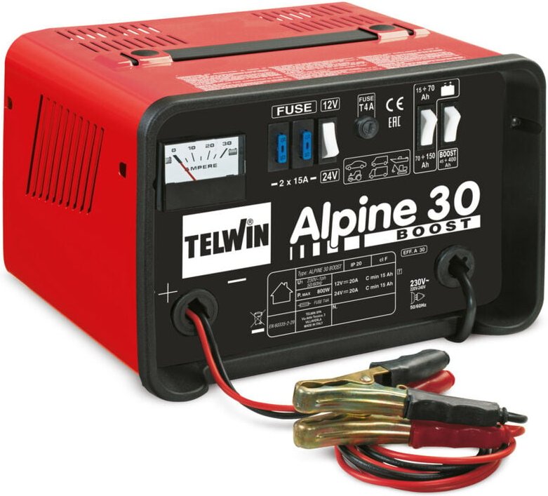 Telwin 807547 Alpine 30 WET 12/24V 800W Autoladegerät